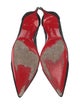 Christian Louboutin Suede Mesh Accents Pumps