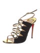 Christian Louboutin Suede Slingback Sandals