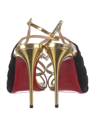 Christian Louboutin Suede Slingback Sandals