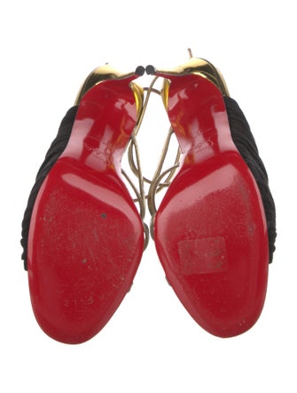 Christian Louboutin Suede Slingback Sandals