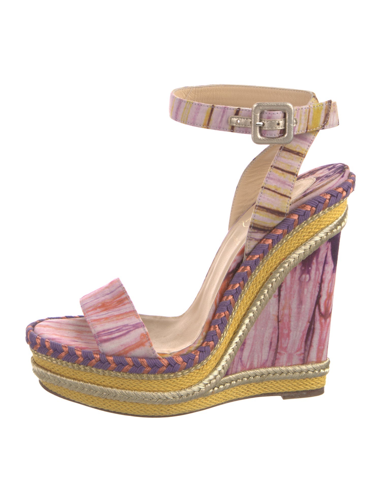 Christian Louboutin Canvas Tie-Dye Print Espadrilles