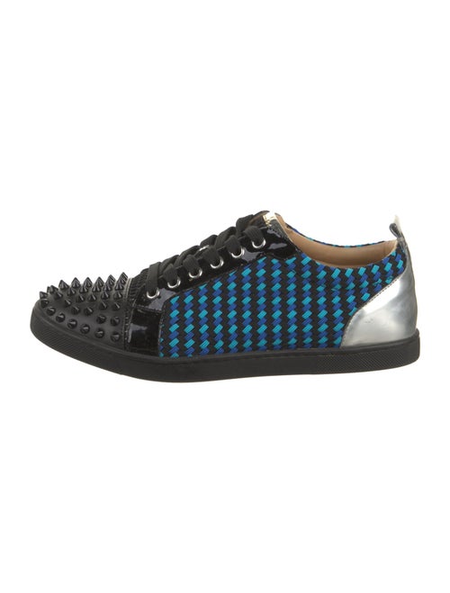 Christian Louboutin Spike Accents Canvas Sneakers