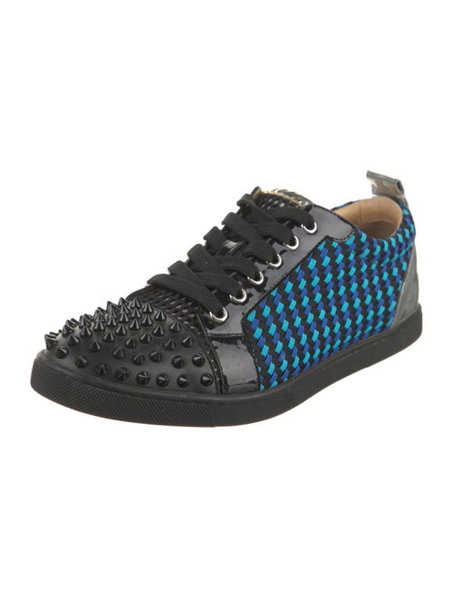 Christian Louboutin Spike Accents Canvas Sneakers