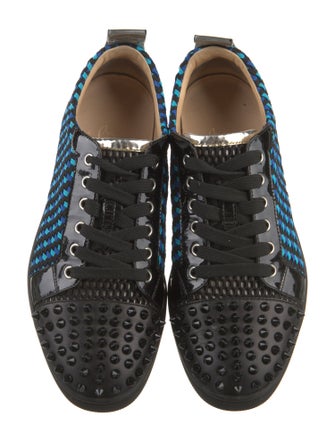 Christian Louboutin Spike Accents Canvas Sneakers