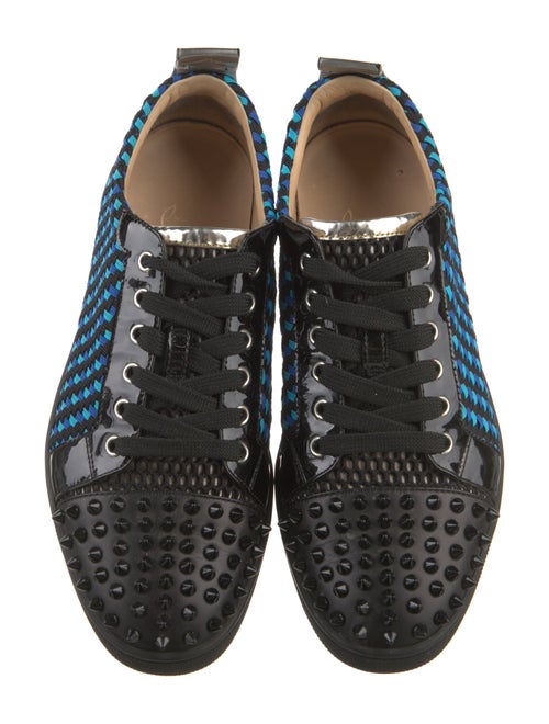 Christian Louboutin Spike Accents Canvas Sneakers