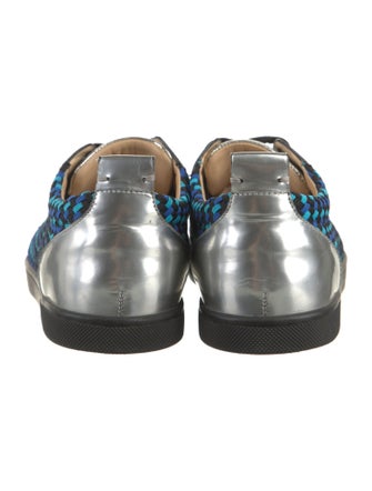 Christian Louboutin Spike Accents Canvas Sneakers