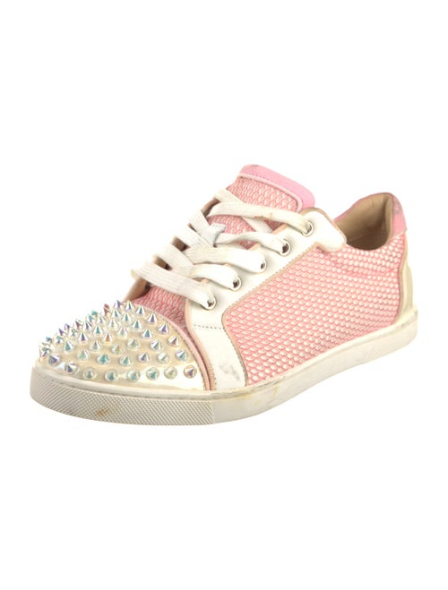 Christian Louboutin Mesh Graphic Print Sneakers