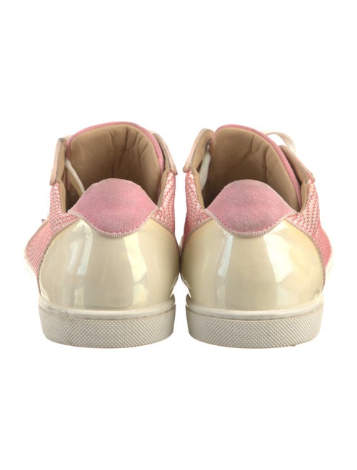 Christian Louboutin Mesh Graphic Print Sneakers
