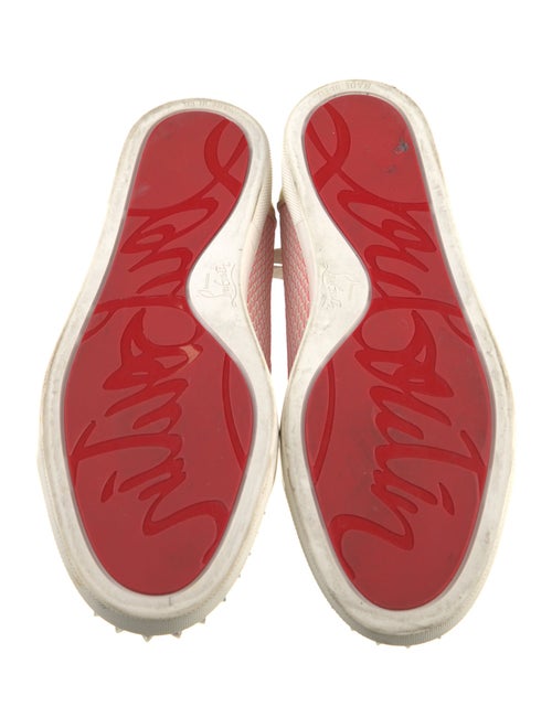 Christian Louboutin Mesh Graphic Print Sneakers