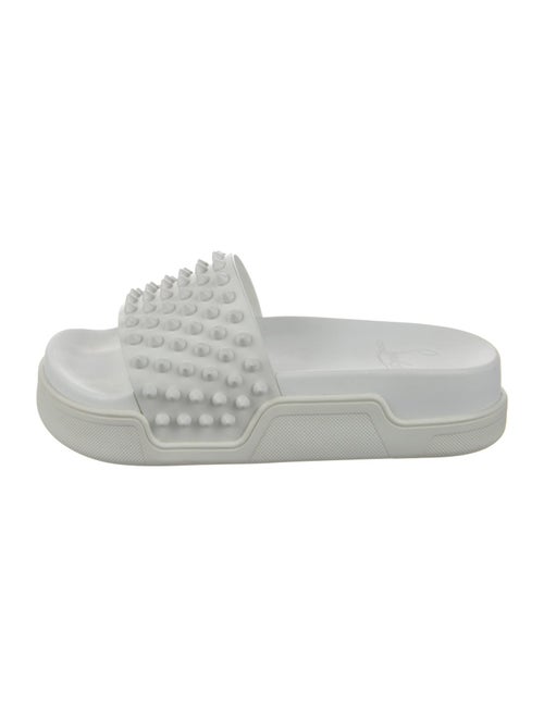 Christian Louboutin Spike Accents Rubber Slides