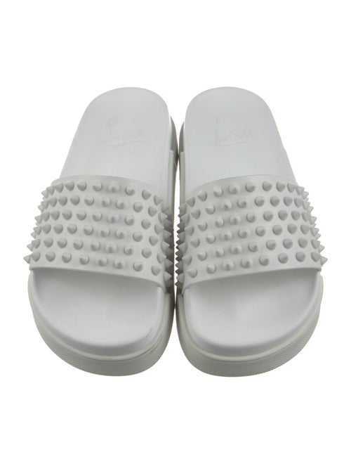 Christian Louboutin Spike Accents Rubber Slides