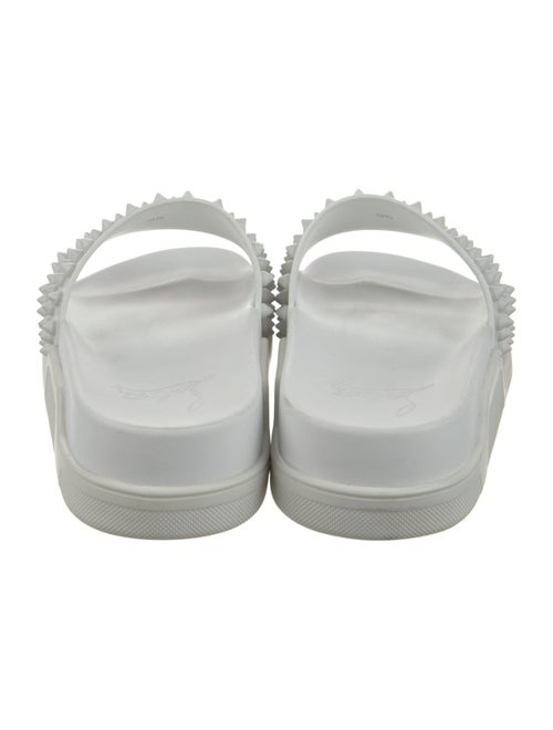 Christian Louboutin Spike Accents Rubber Slides