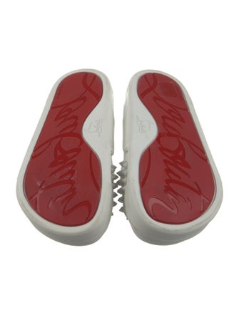 Christian Louboutin Spike Accents Rubber Slides