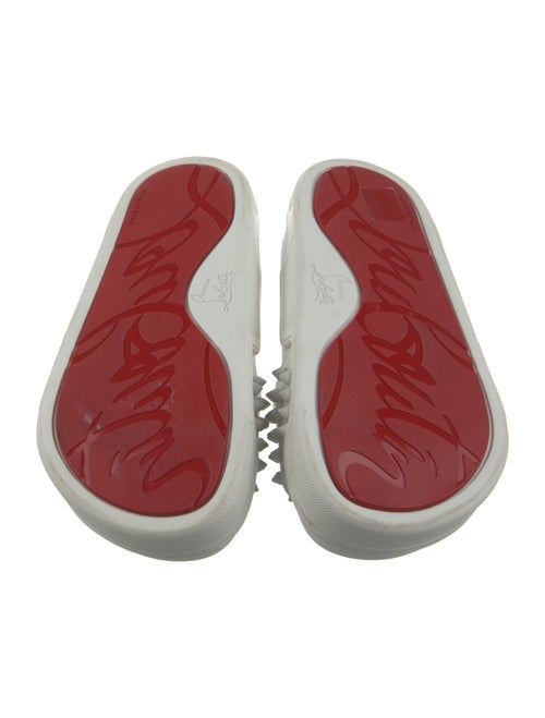 Christian Louboutin Spike Accents Rubber Slides