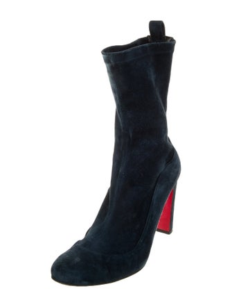 Christian Louboutin Suede Sock Boots