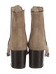 Christian Louboutin Chain-Link Accent Suede Chelsea Boots