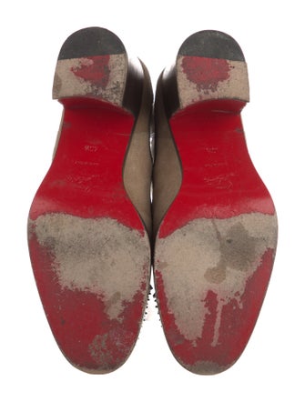 Christian Louboutin Chain-Link Accent Suede Chelsea Boots