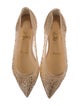Christian Louboutin Follies Strass Mesh Ballet Flats