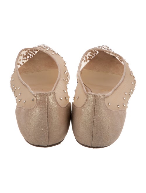 Christian Louboutin Follies Strass Mesh Ballet Flats