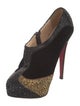 Christian Louboutin Velvet Crystal Embellishments Pumps