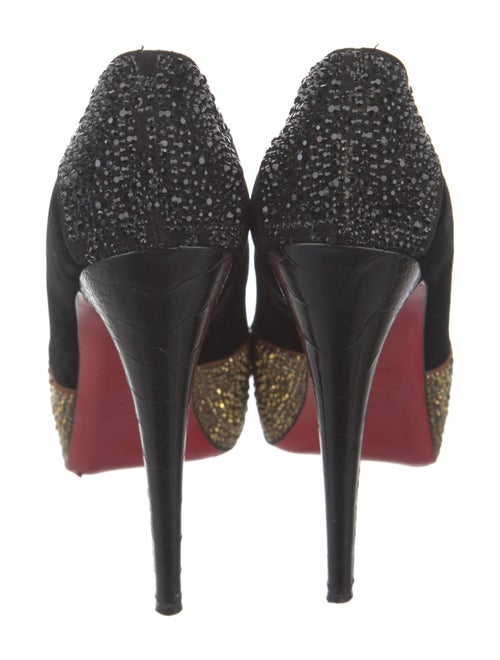 Christian Louboutin Velvet Crystal Embellishments Pumps