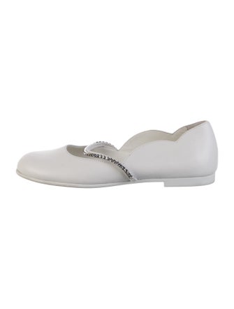 Christian Louboutin Solid Ballet Flat Shoes