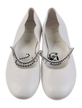 Christian Louboutin Solid Ballet Flat Shoes