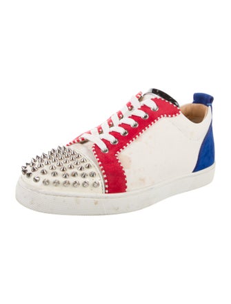 Christian Louboutin Spike Accents Mesh Sneakers