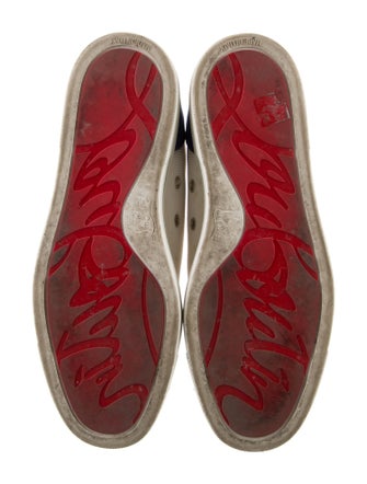 Christian Louboutin Spike Accents Mesh Sneakers