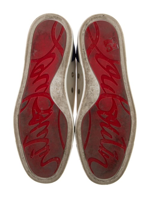 Christian Louboutin Spike Accents Mesh Sneakers