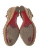 Christian Louboutin Spike Accents Leather Espadrilles
