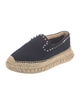 Christian Louboutin Spike Accents Canvas Espadrilles
