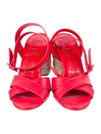 Christian Louboutin Summer Mariza Leather Espadrilles