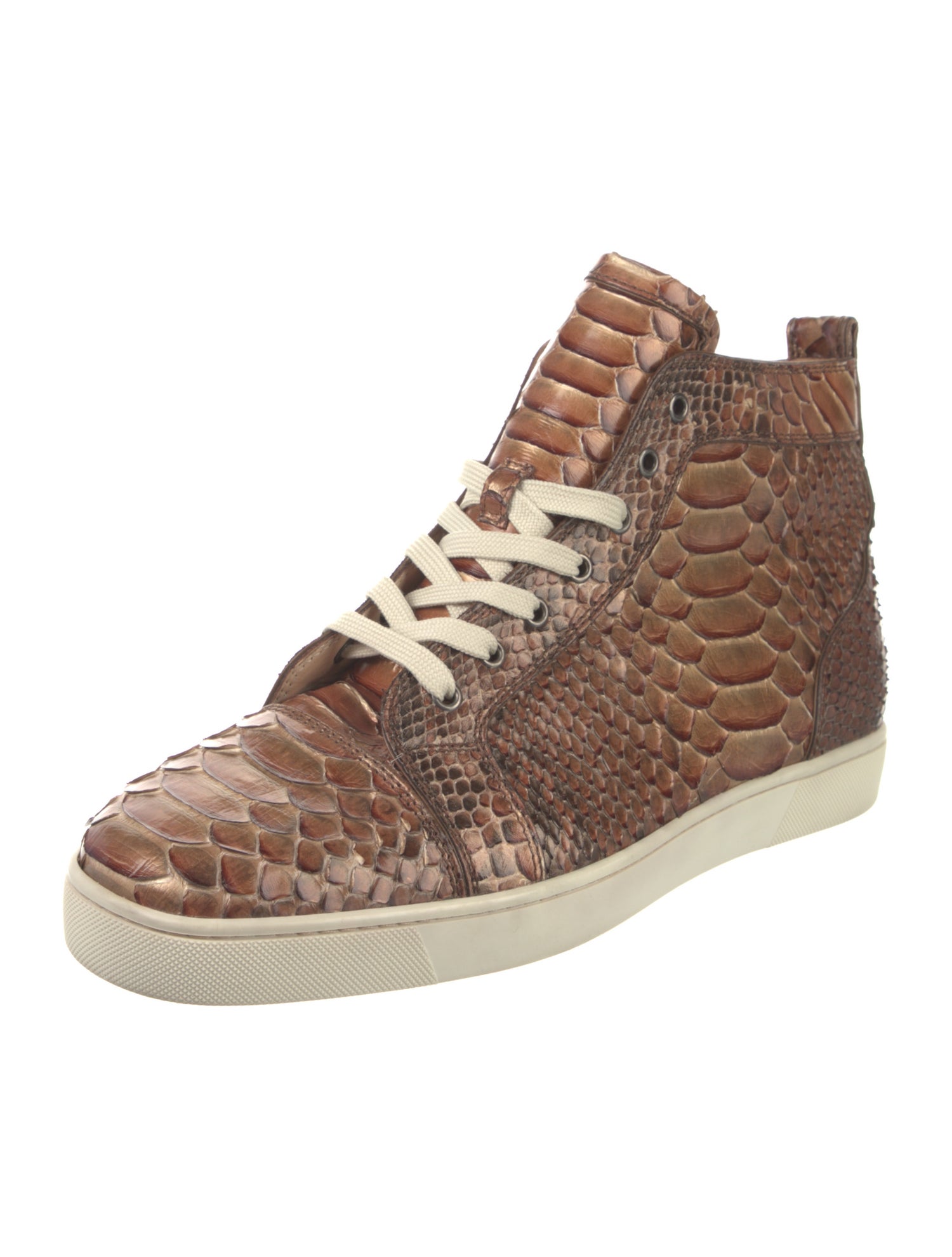 Christian Louboutin Snakeskin Animal Print Sneakers