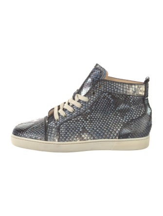 Christian Louboutin Snakeskin Animal Print Sneakers