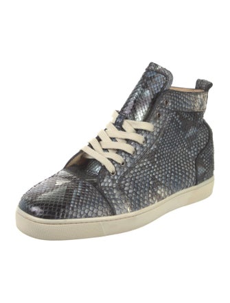 Christian Louboutin Snakeskin Animal Print Sneakers