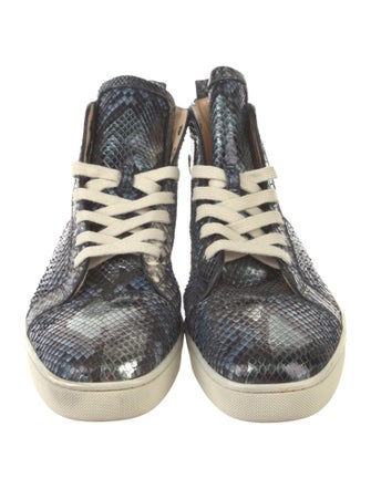 Christian Louboutin Snakeskin Animal Print Sneakers