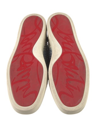 Christian Louboutin Snakeskin Animal Print Sneakers