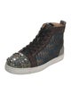 Christian Louboutin Rockstud Accents Printed Sneakers