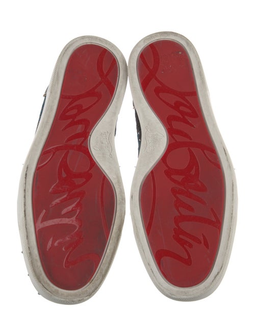 Christian Louboutin Rockstud Accents Printed Sneakers