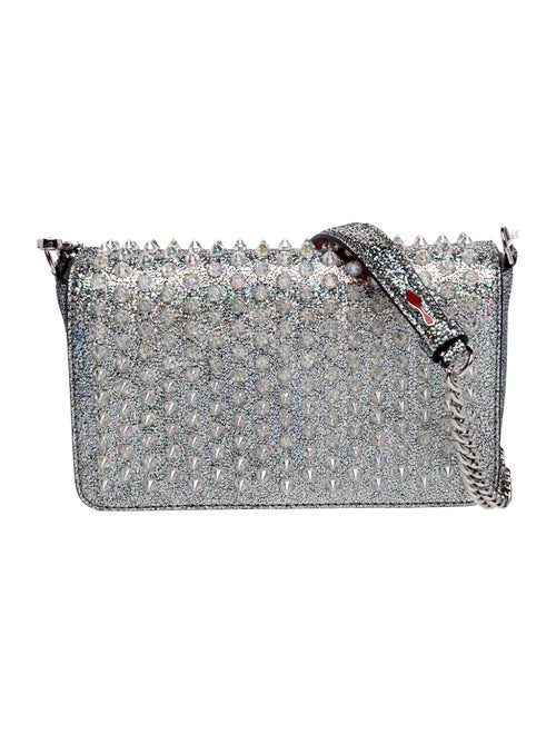 Christian Louboutin Glitter Zoompouch Spiked