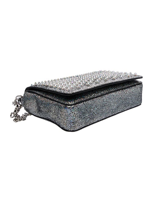 Christian Louboutin Glitter Zoompouch Spiked