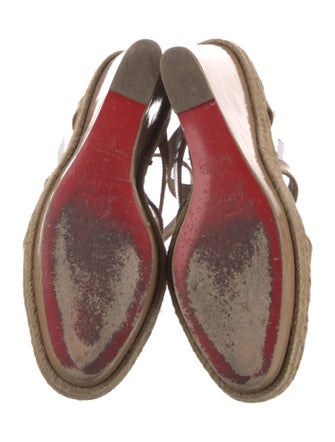 Christian Louboutin Patent Leather T-Strap Sandals