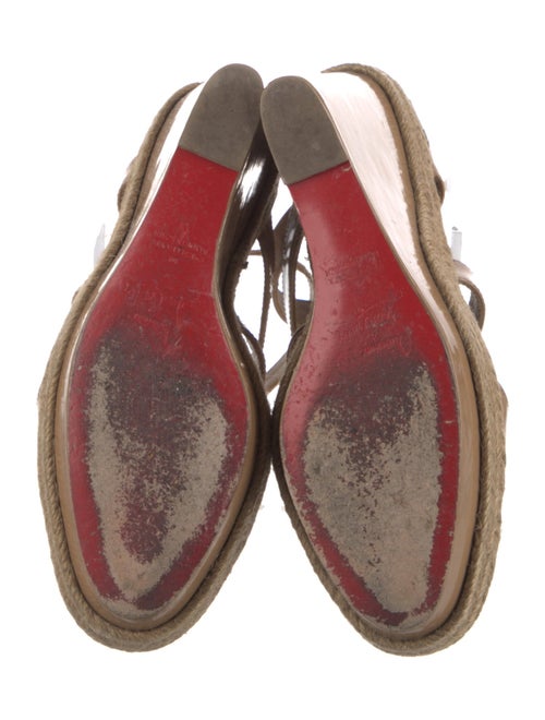 Christian Louboutin Patent Leather T-Strap Sandals