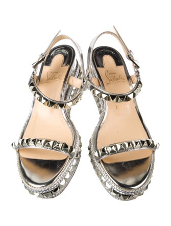 Christian Louboutin Pyraclou Rockstud Accents Espadrilles