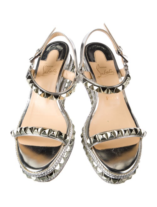 Christian Louboutin Pyraclou Rockstud Accents Espadrilles