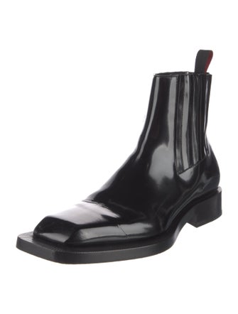 Christian Louboutin Patent Leather Chelsea Boots