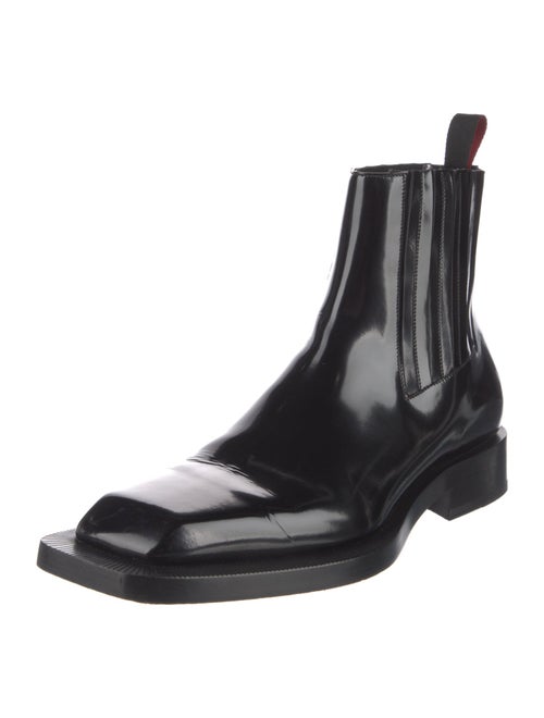 Christian Louboutin Patent Leather Chelsea Boots