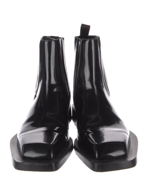 Christian Louboutin Patent Leather Chelsea Boots