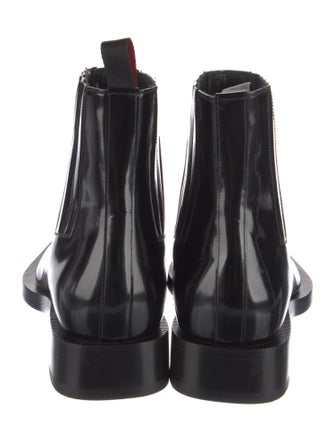 Christian Louboutin Patent Leather Chelsea Boots